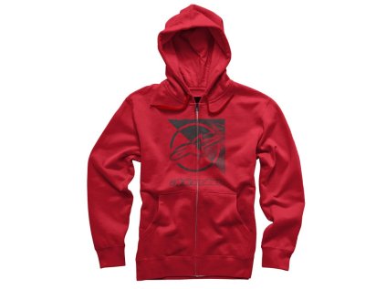 Pánská červená mikina RIFT ZIP HOODIE Alpinestars 1036-53011 308 (Varianta L)