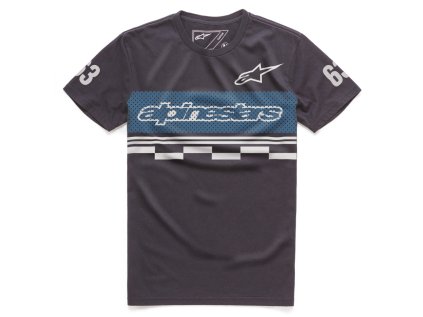 Pánské černé tričko FINISH TEE Alpinestars krátké 1017-73002 10 (Varianta S)