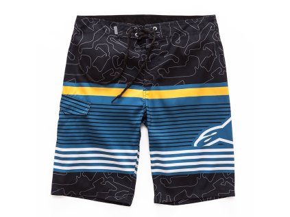 Pánské černé dlouhé plavky LAPTIME BSHORT Alpinestars 1017-24007 10 (Varianta 30)