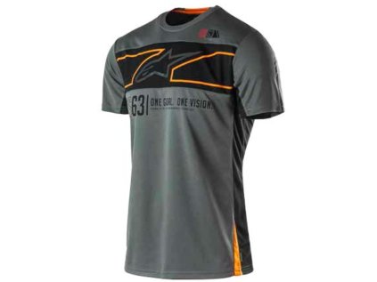 Pánské prémiové šedé tričko RECOVERY SS TEE Alpinestars krátké 1035-42006 18 (Varianta S)