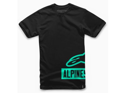 Pánské černo-zelené tričko TANK TEE Alpinestars krátké 1017-72000 1060 (Varianta S)