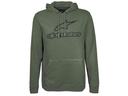 Pánská zelená mikina ALWAYS FLEECE Alpinestars 1017-52006 690 (Varianta S)