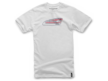 Pánské bílé tričko TANKED TEE Alpinestars krátké 1037-72072 20 (Varianta S)