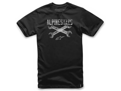 Pánské černé tričko RATCHET TEE Alpinestars krátké 1037-72062 10 (Varianta S)