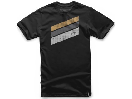Pánské černé tričko BECKTON TEE Alpinestars krátké 1037-72030 10 (Varianta S)