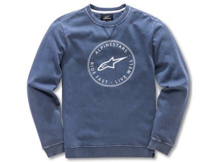 Pánská modrá mikina MASSIMA FLEECE Alpinestars 1018-51102 70 (Varianta S)