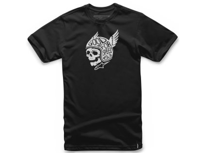 Pánské černé tričko DEMON TEE Alpinestars krátké 1018-72018 10 (Varianta S)