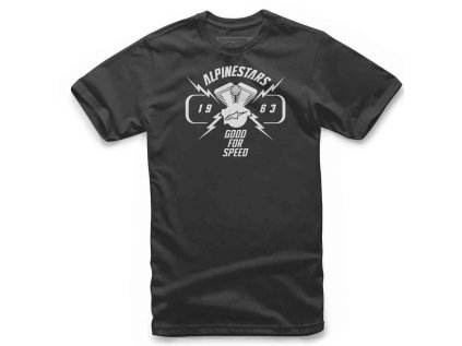 Pánské černé tričko BITE TEE Alpinestars krátké 1038-72058 10 (Varianta S)