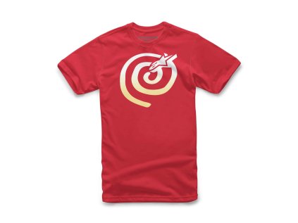 Pánské červené tričko MANTRA FADE TEE Alpinestars krátké 1232-72222 30 (Varianta M)