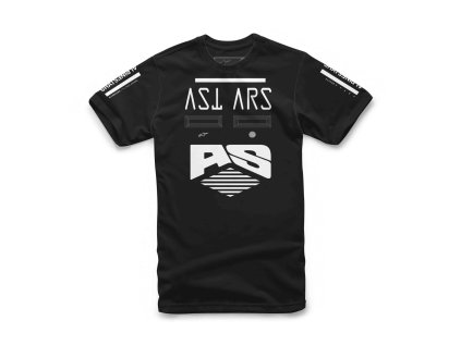 Pánské černé tričko FOUND TEE Alpinestars krátké 1232-72242 10 (Varianta S)