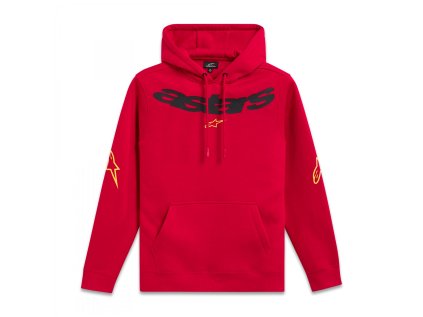 Pánská červená mikina ELLIPTIC HOODIE 1244-51412 30 (Varianta XL)