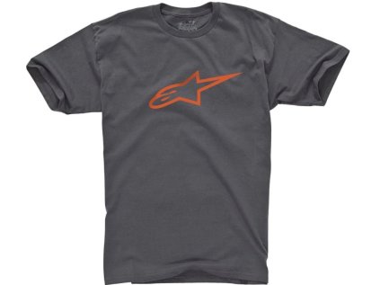 Pánské šedo-oranžové tričko AGELESS CLASSIC TEE Alpinestars krátké 1032-72030 1840 (Varianta S)
