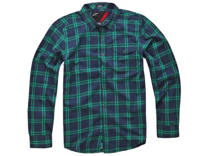Pánská tmavě-modrá košile BOXY LS SHIRT Alpinestars dlouhá 1033-31013 70 (Varianta S)