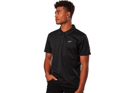 Pánské černé polo DROP OUT Alpinestars 43008 10 (Varianta S)