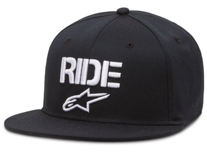 Pánská černá kšiltovka RIDE FLAT HAT Alpinestars 1016-81024 10 (Varianta S-M)