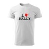 Pánské tričko bílé I Love Rally Petrolhead Shop originals