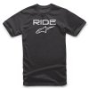 Dětské černé tričko RIDE 2.0 TEE Alpinestars krátké 3038-72010 1020 (Varianta S)
