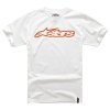 Dětské bílé tričko BLAZE TEE Alpinestars krátké 3038-72000 2040 (Varianta M)