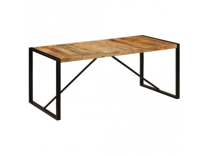 Jídelní stůl 180 x 90 x 75 cm masivní mangovníkové dřevo
