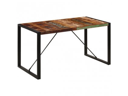Jídelní stůl 140 x 70 x 75 cm masivní recyklované dřevo