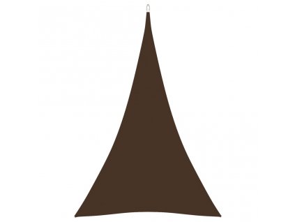 Stínící plachta oxfordská látka trojúhelníková 5x6x6 m hnědá
