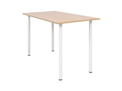 Jídelní stůl 120 x 60 x 73 cm barva dub a bílý