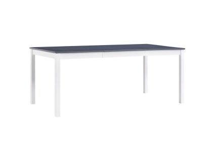 Jídelní stůl bílo-šedý 180 x 90 x 73 cm borové dřevo
