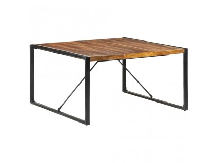 Jídelní stůl 140 x 140 x 75 cm masivní dřevo sheeshamový povrch
