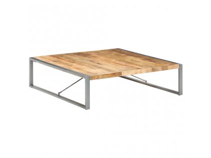 Konferenční stolek 140 x 140 x 40 cm hrubé mangovníkové dřevo