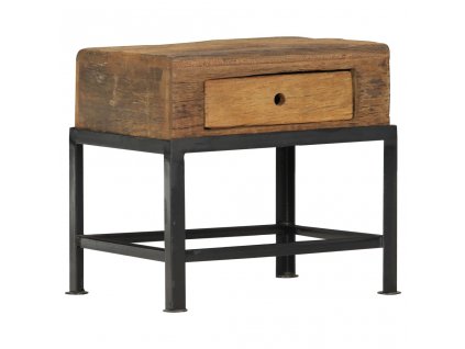 Noční stolek 40 x 35 x 40 cm masivní recyklované dřevo