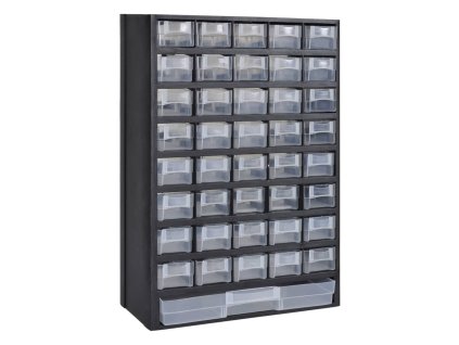 Úložný plastový box na nářadí 41 zásuvek