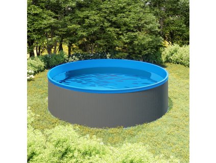 Nadzemní bazén se závěsným skimmerem a čerpadlem 350x90 cm šedý