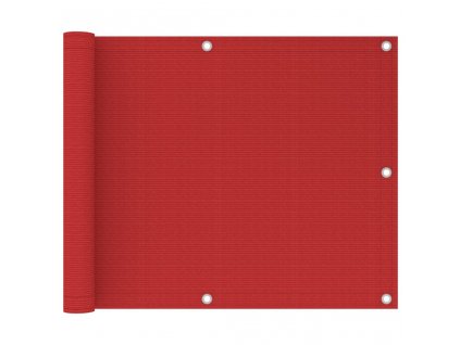 Balkónová zástěna červená 75 x 300 cm HDPE