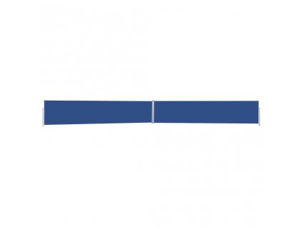 Zatahovací boční markýza / zástěna 170 x 1200 cm modrá