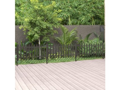 Laťkový plot se sloupky 3 ks WPC 614 x 80 cm
