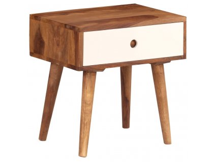 Noční stolek 45 x 30 x 45 cm masivní sheeshamové dřevo