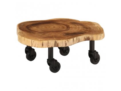 Konferenční stolek masivní akáciové dřevo 60 x 55 x 25 cm