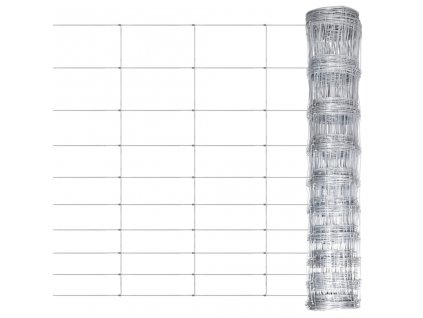 Zahradní plot pozinkovaná ocel 50 x 1,2 m stříbrný