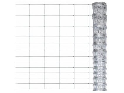 Zahradní plot pozinkovaná ocel 50 x 1,6 m stříbrný