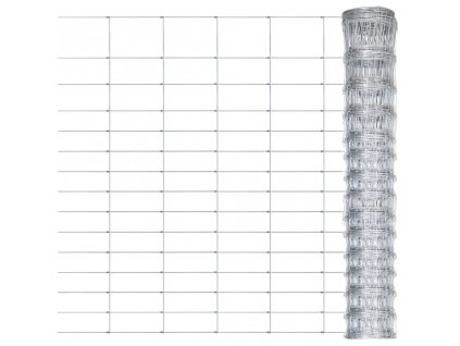 Zahradní plot pozinkovaná ocel 50 x 1,6 m stříbrný