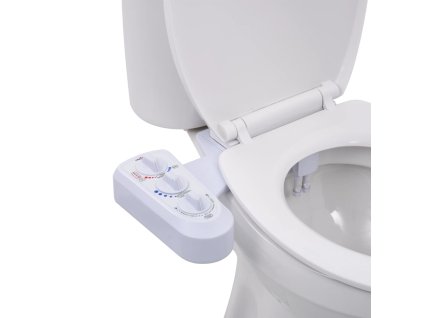 Přídavný bidet na WC sedátko teplá/studená voda dvojitá tryska