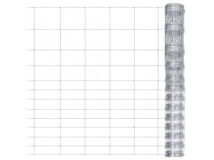 Zahradní plot pozinkovaná ocel 50 x 1,5 m stříbrný