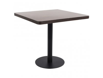 Bistro stolek tmavě hnědý 80 x 80 cm MDF