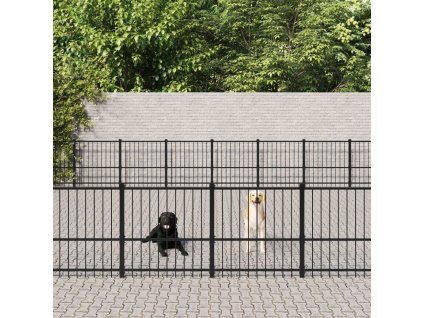 Venkovní psí kotec ocel 84,68 m²