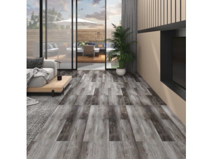 Nesamolepicí PVC podlahová prkna 5,26 m² 2 mm pruhované dřevo