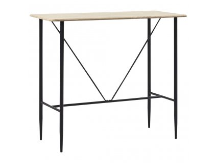 Barový stůl dub 120 x 60 x 110 cm MDF