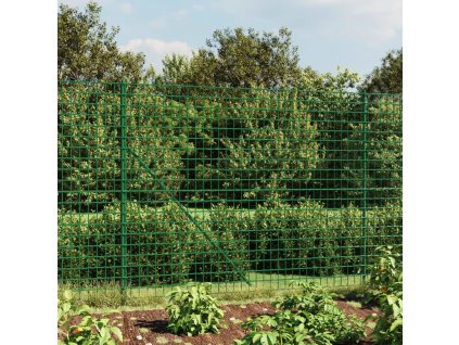 Drátěný plot s přírubami zelený 1,6 x 10 m