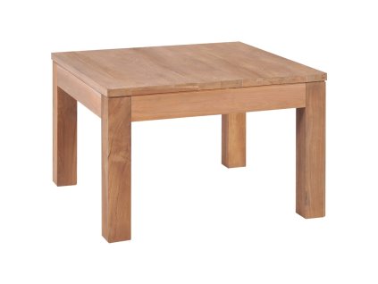 Konferenční stolek masivní teak přírodní povrch 60 x 60 x 40 cm