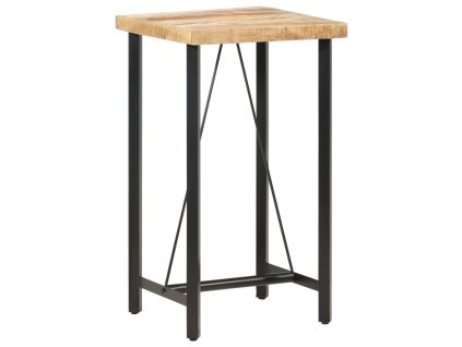 Barový stůl 60 x 60 x 107 cm hrubé mangovníkové dřevo
