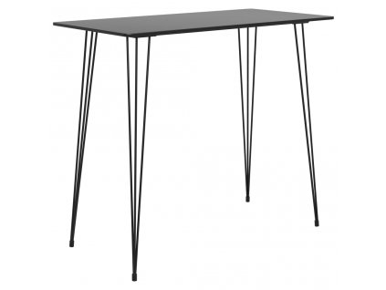 Barový stůl černý 120x60x105 cm